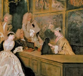 Das Schild des Gersaint-Ladens, 1721 (Detail)